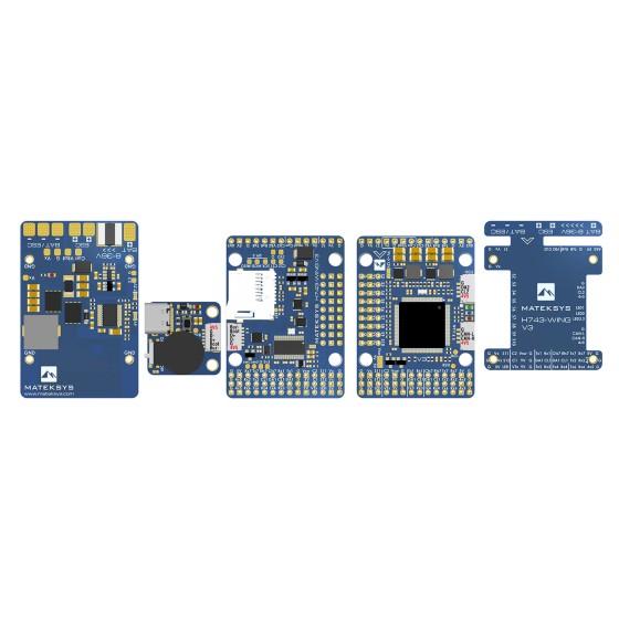 MATEK  H743-WING V3 ArduPilot INAV 3-8S H743 Flight Controller 30.5X30.5mm for RC Airplane Multirotor Fixed-Wing Drones